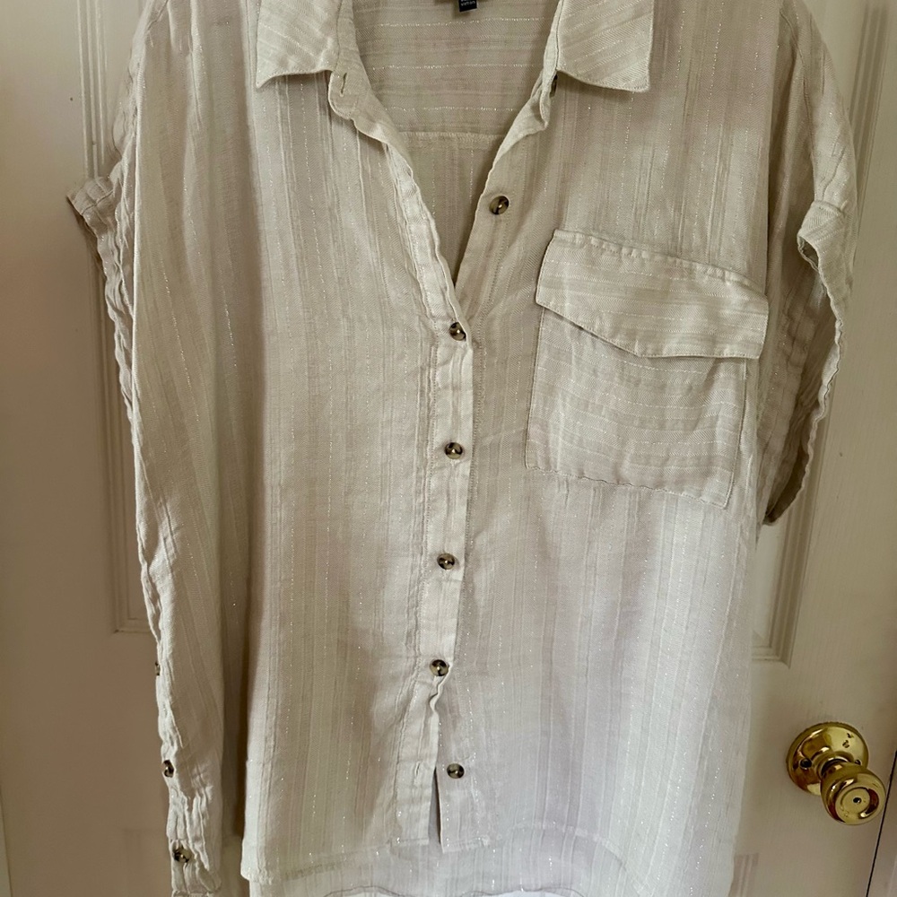 Cabi Women's Boxy Button-Up Top